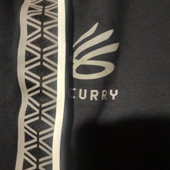 Under Armour UA Curry Fleece Joggers Men's Size XXL Black/Concrete Sweatpants - Picture 3 of 8